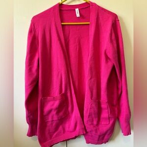 Pink cardigan